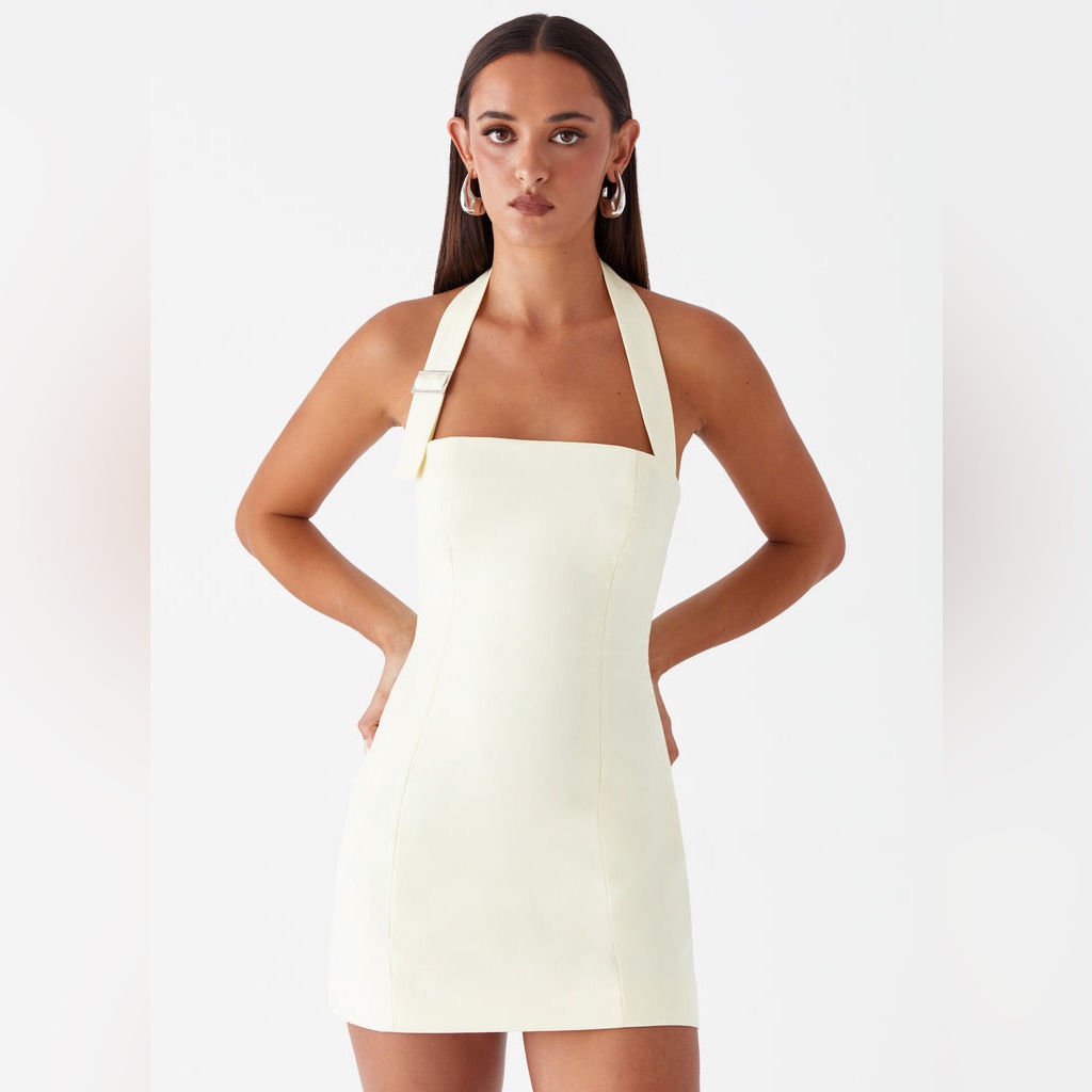 Peppermayo Exclusive - Bianca Halter Dress - Yellow